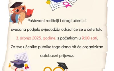 Svečana podjela svjedodžbi