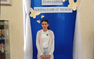 Županijsko natjecanje iz kemije: Franka Jendrek osvojila 5. mjesto