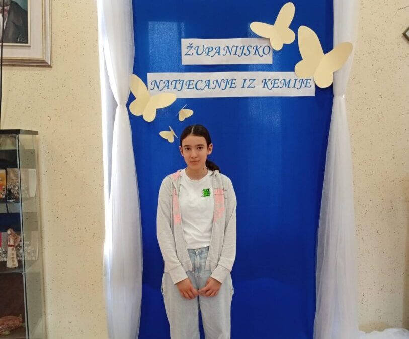 Županijsko natjecanje iz kemije: Franka Jendrek osvojila 5. mjesto