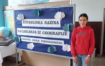 Učenica Franka Jendrek vrlo uspješna na županijskom Natjecanju iz geografije